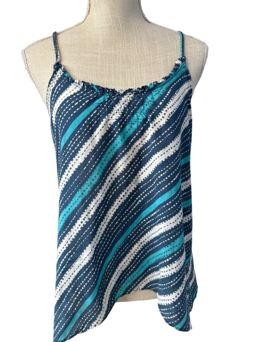 American Eagle Outfitters Striped Sleeveless Spaghetti Strap Top Size M